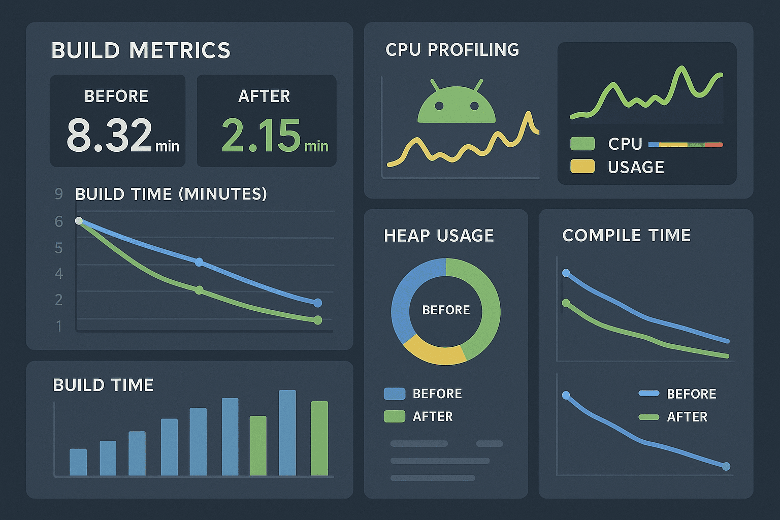 Optimizing Large Android Project Builds : When Recommended Tunings Aren't Enough
- Part 2
